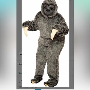 Standard adult sloth costume